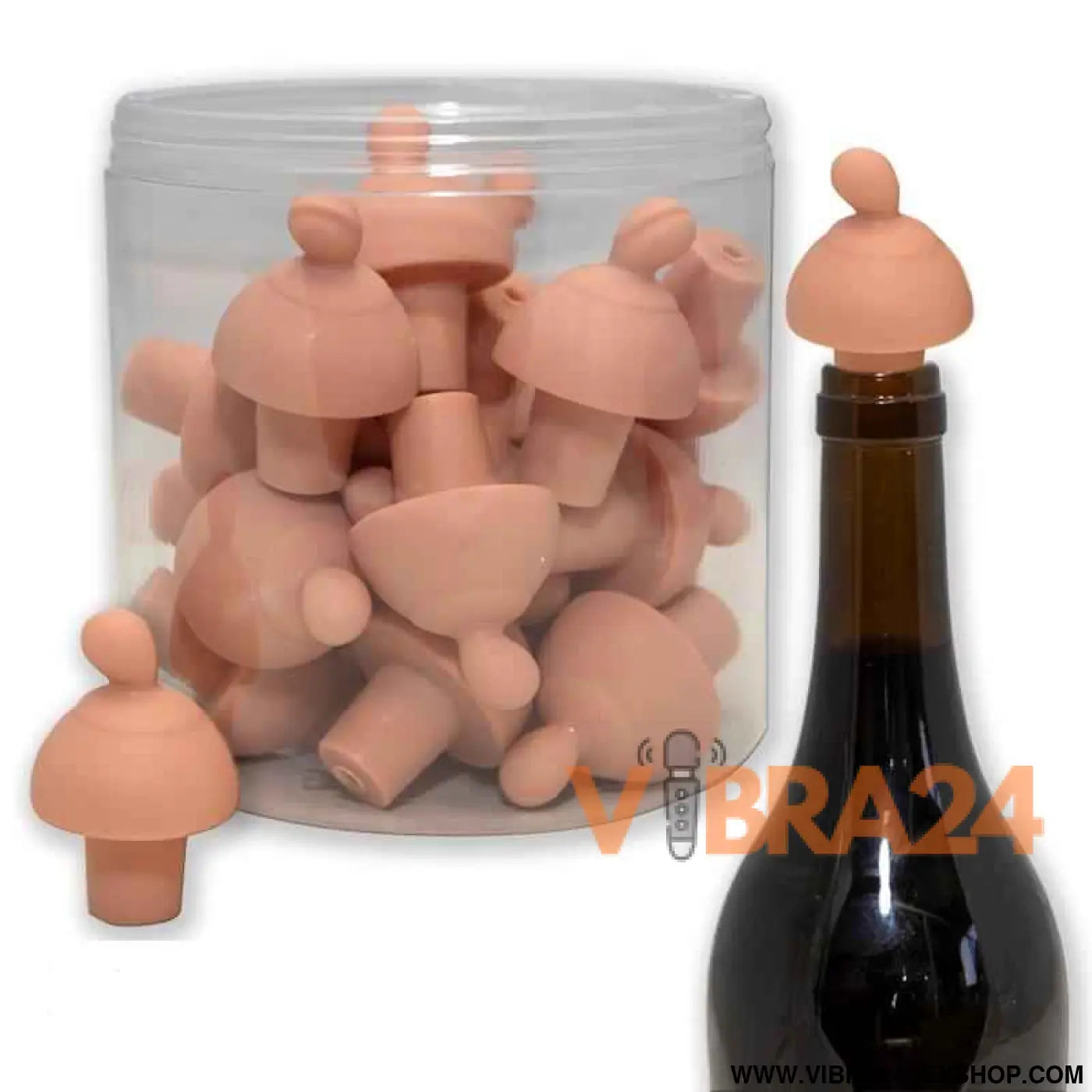 Wine Breast-Shaped Bottle Stopper 1 ud