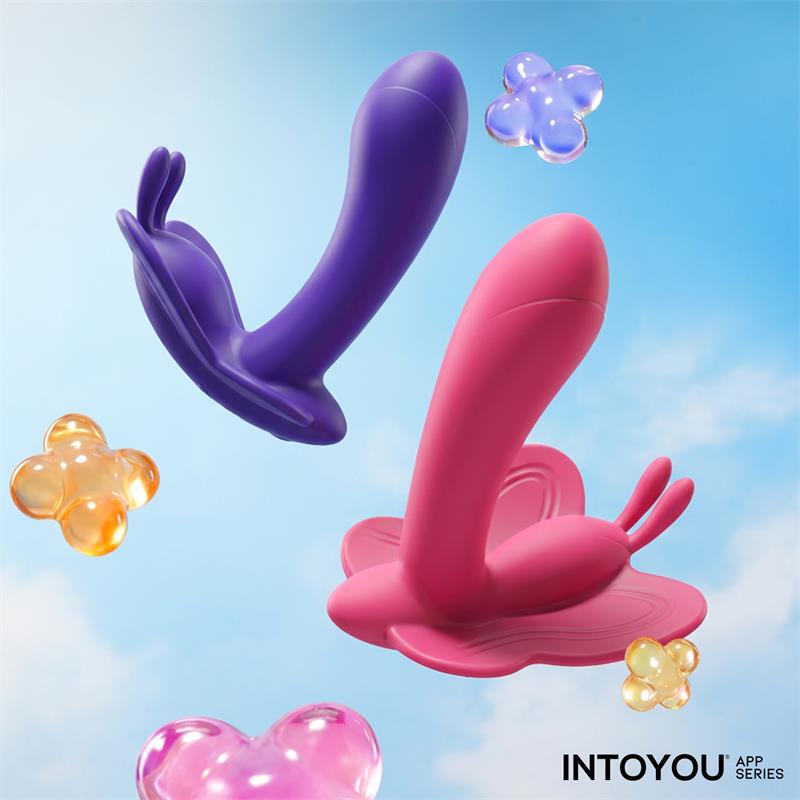 Intoyou App Series – Wingy: Vibrador Borboleta com Design Ergonómico, 2 Motores e Controlo por App para Prazer Conectado