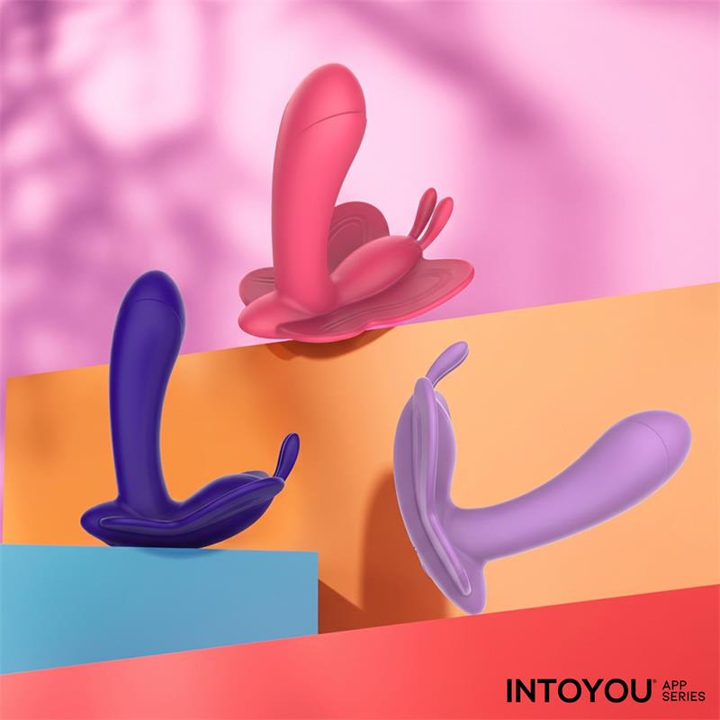 Intoyou App Series – Wingy: Vibrador Borboleta com Design Ergonómico, 2 Motores e Controlo por App para Prazer Conectado