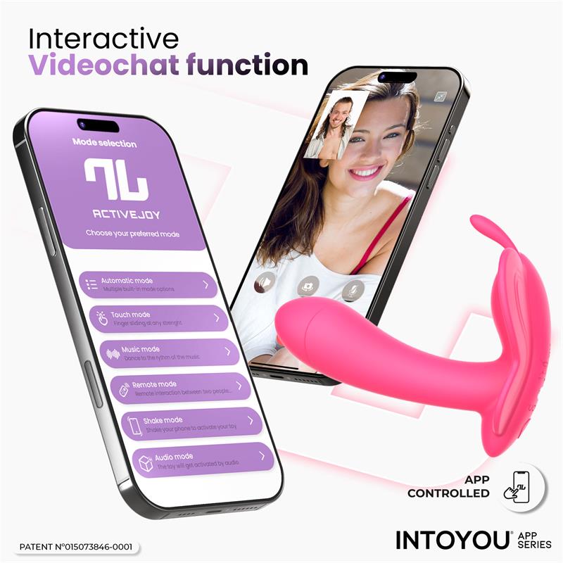 Intoyou App Series – Wingy: Vibrador Borboleta com Design Ergonómico, 2 Motores e Controlo por App para Prazer Conectado