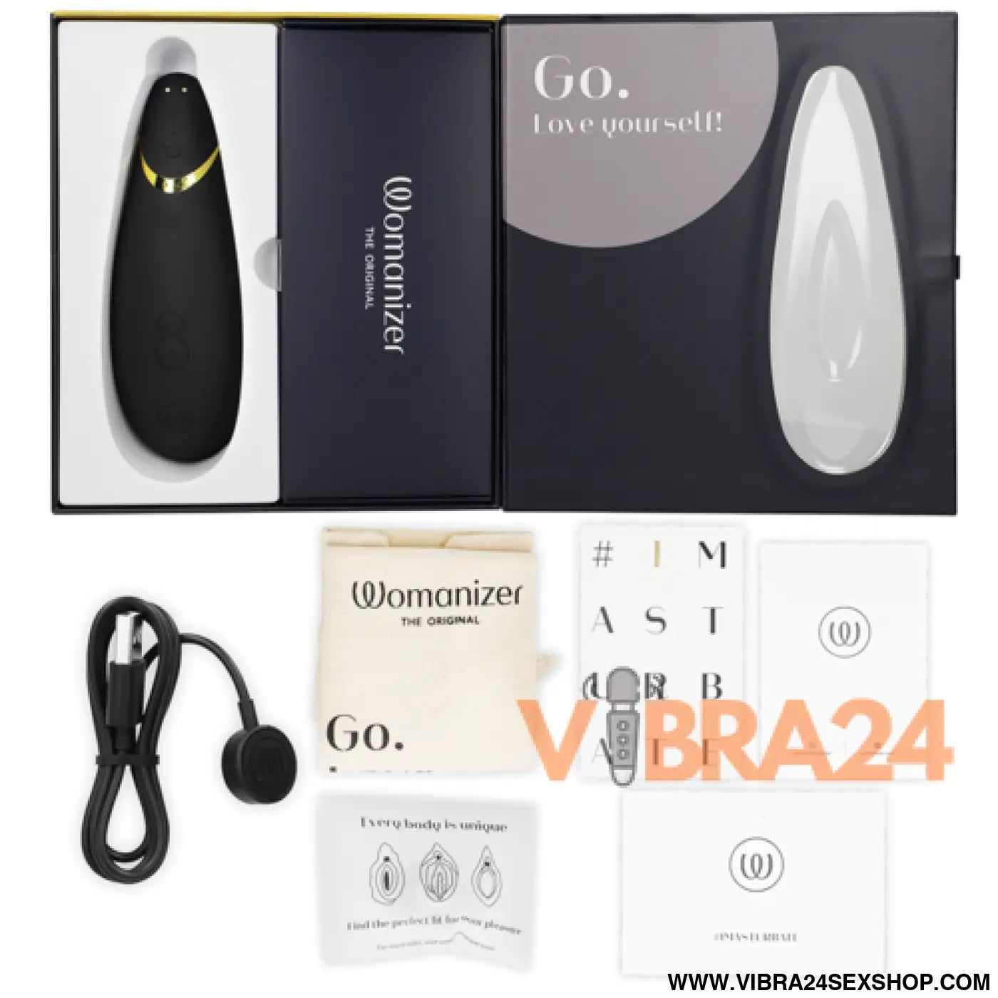 WOMANIZER - Estimulador Clitorial Premium 2 Preto