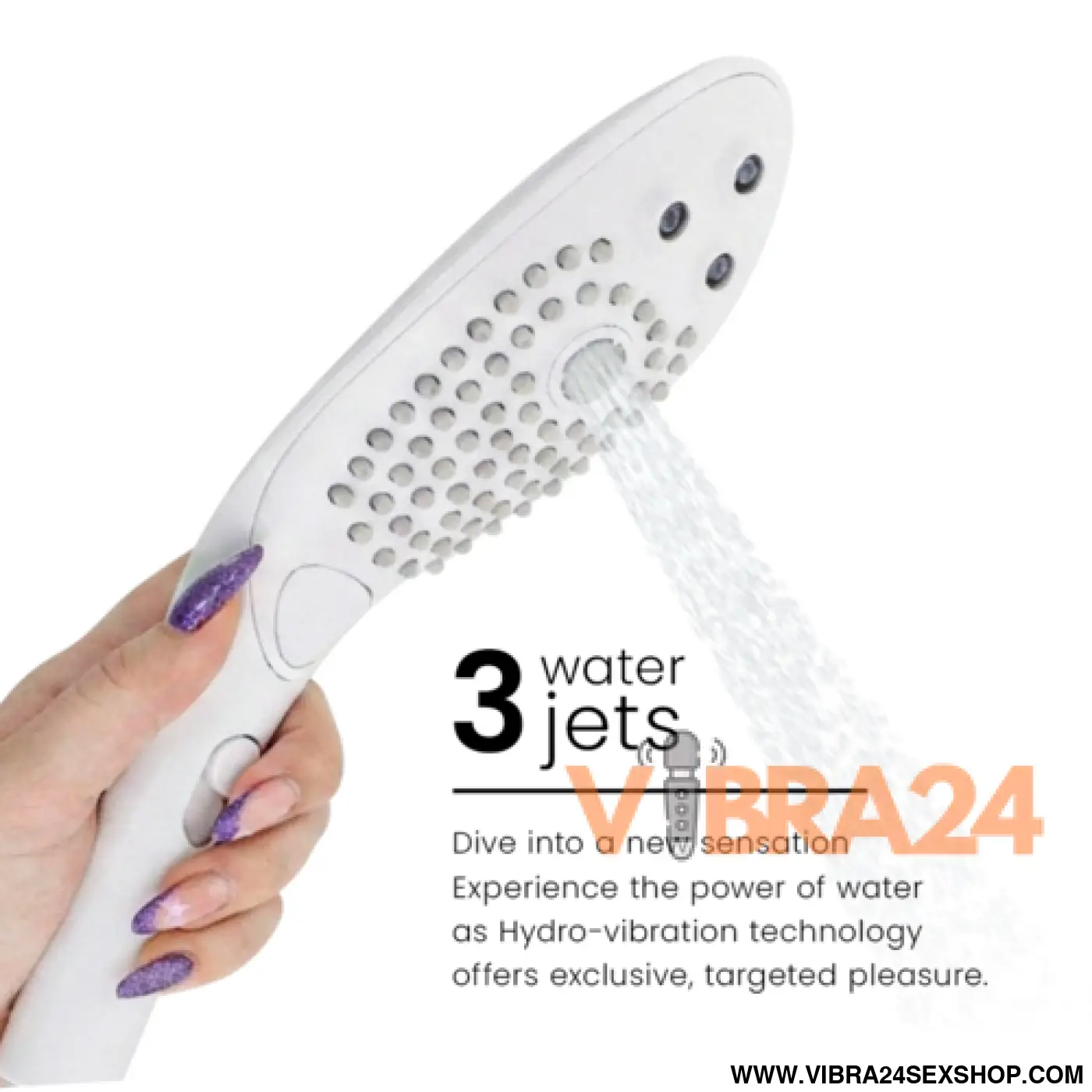 WOMANIZER - Estimulador de Clitóris para Chuveiro Wave Branco