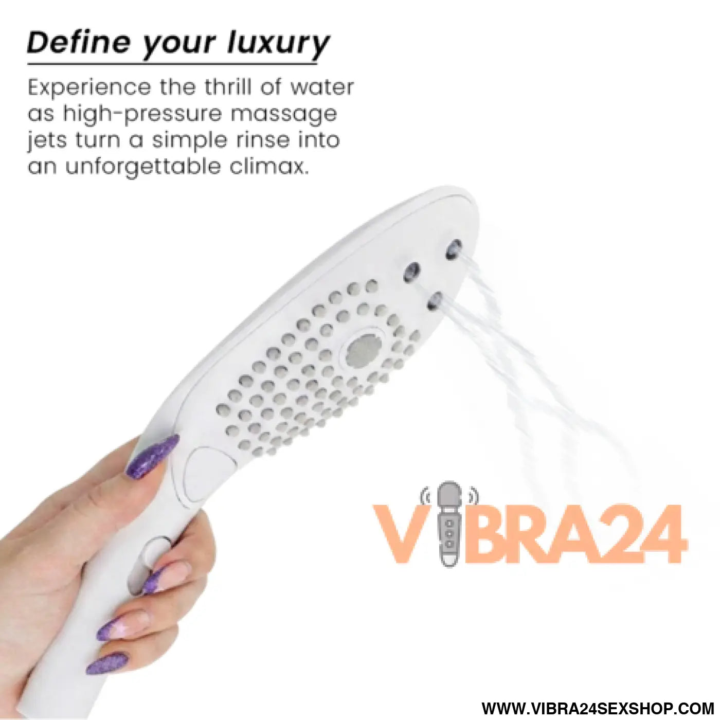 WOMANIZER - Estimulador de Clitóris para Chuveiro Wave Branco