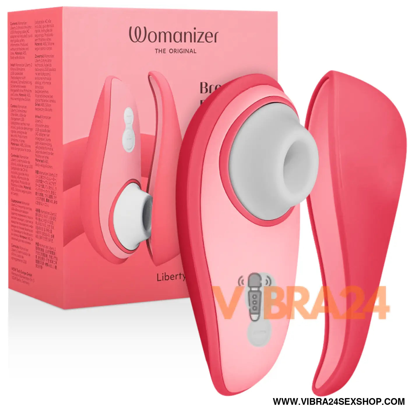 WOMANIZER - LIBERTY 2 ESTIMULADOR DE CLITÓRIS E SUCÇÃO ROSA