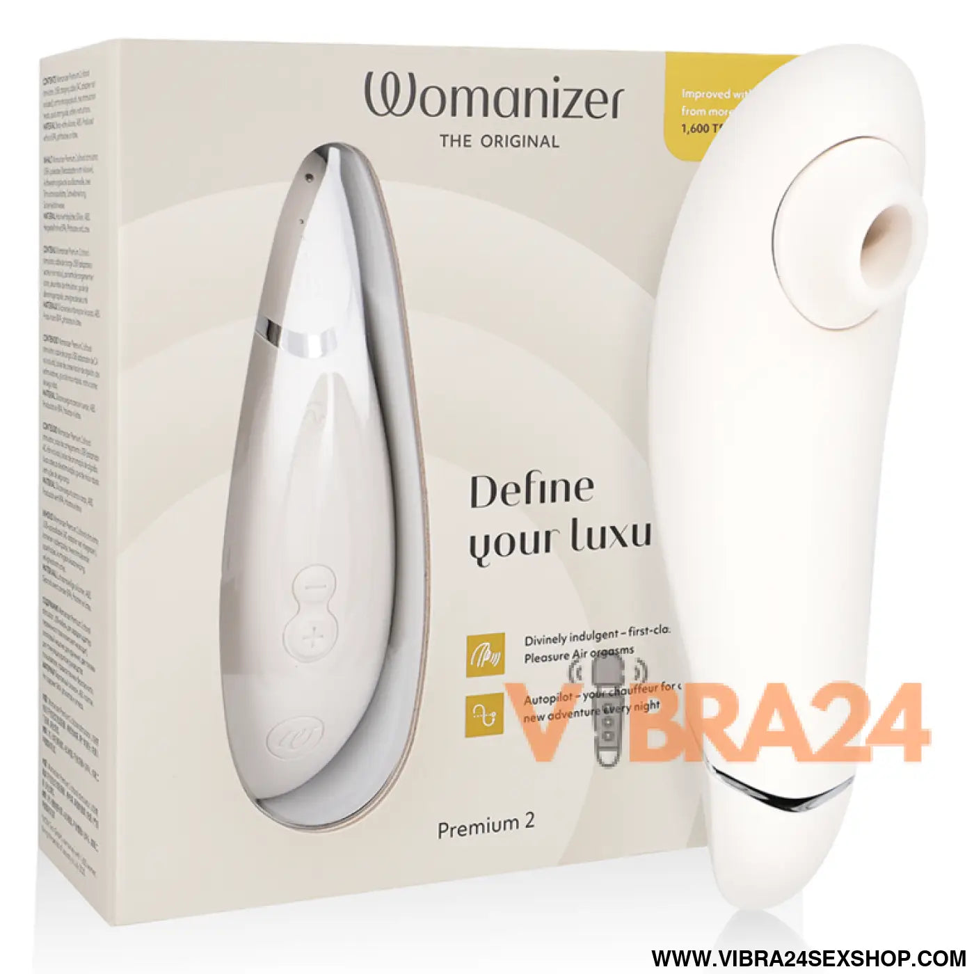 WOMANIZER PREMIUM 2 - Estimulador Clitorial Warm Grey