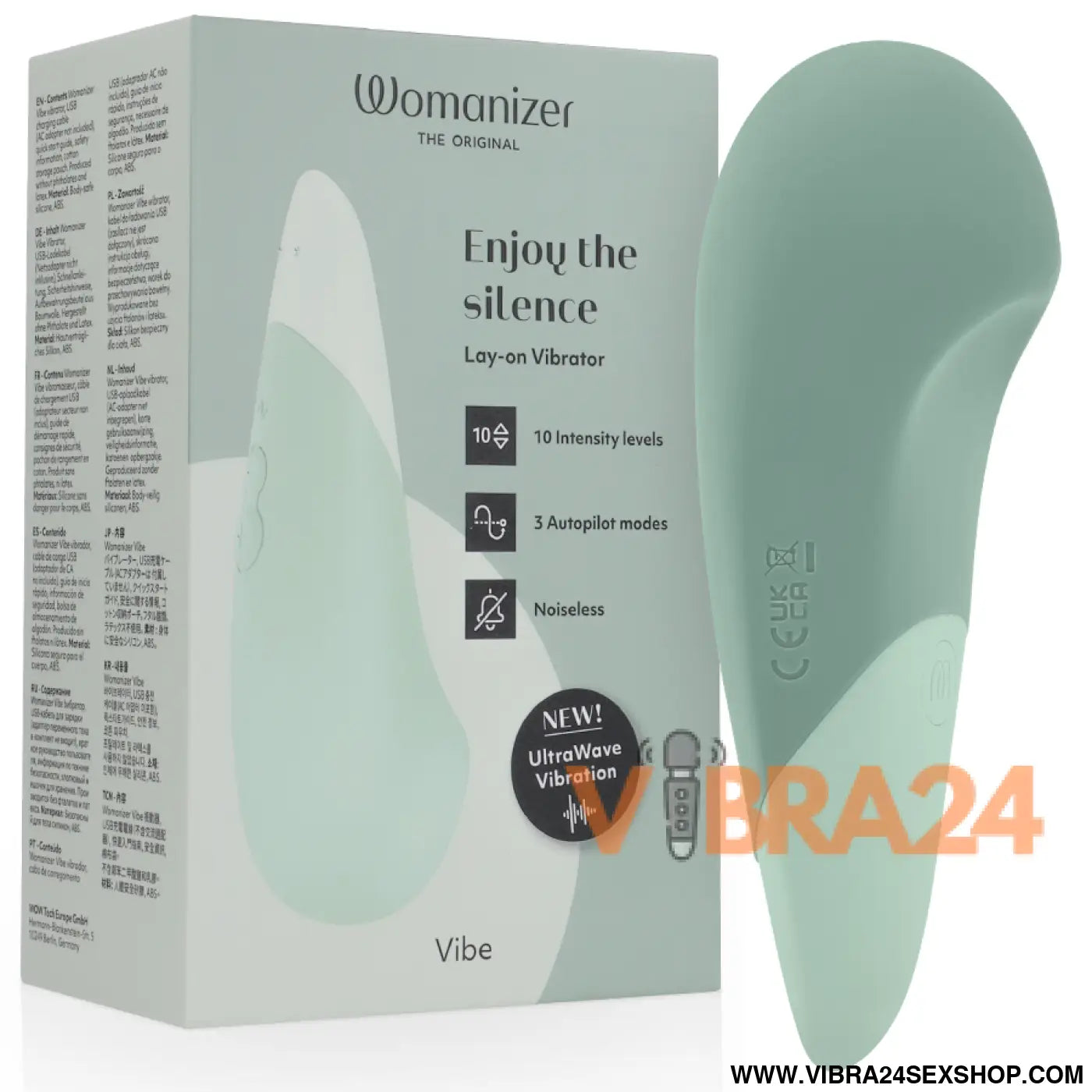 WOMANIZER - VIBE LAY-ON VIBRADOR SILENCIOSO SÁBIO
