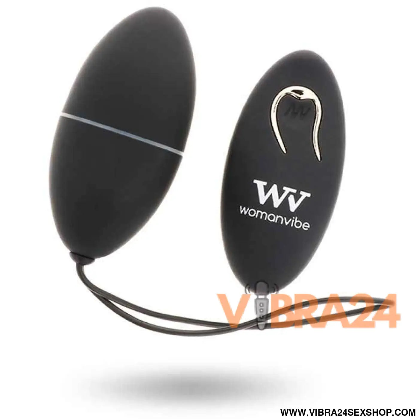 WOMANVIBE - ALSAN EGG CONTROLE REMOTO PRETO SILICONE