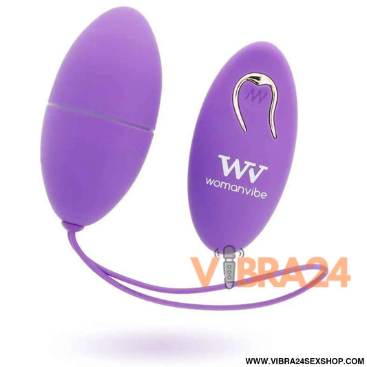 WOMANVIBE - ALSAN EGG CONTROLE REMOTO SILICONE ROXO