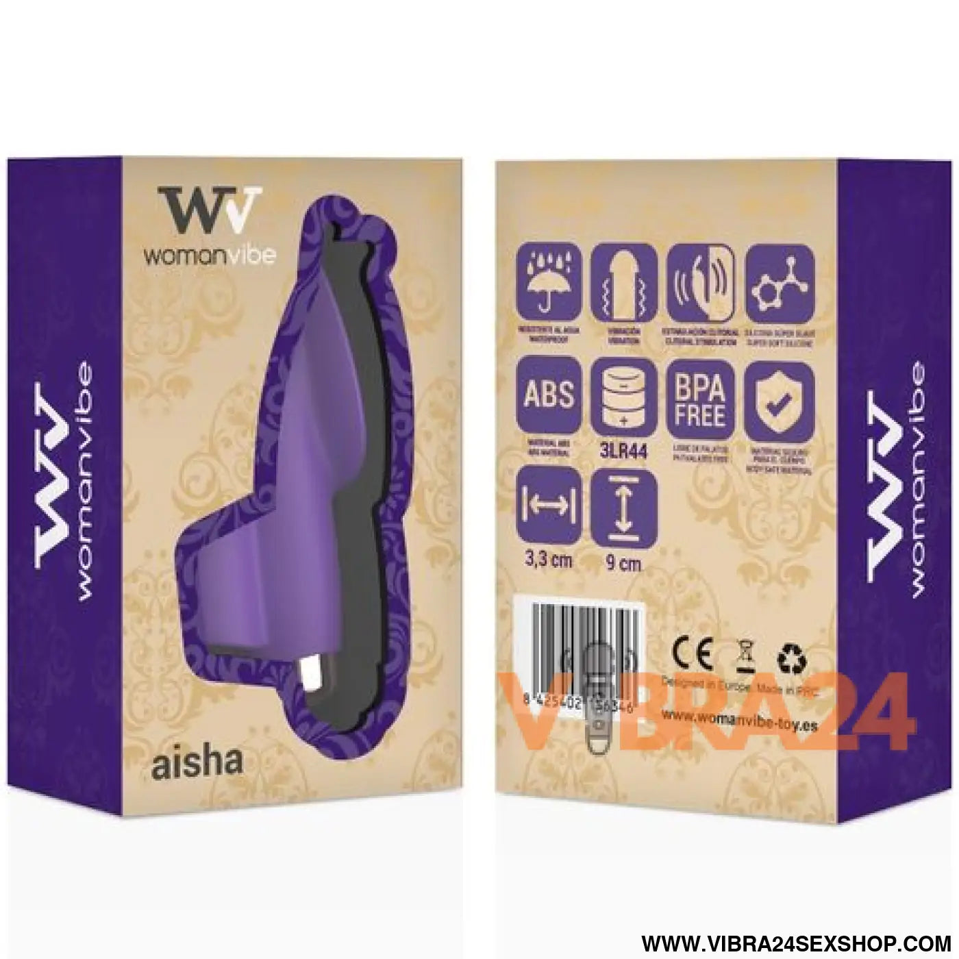WOMANVIBE - DEDO ESTIMULADOR DE SILICONE AISHA: Prazer e Conforto