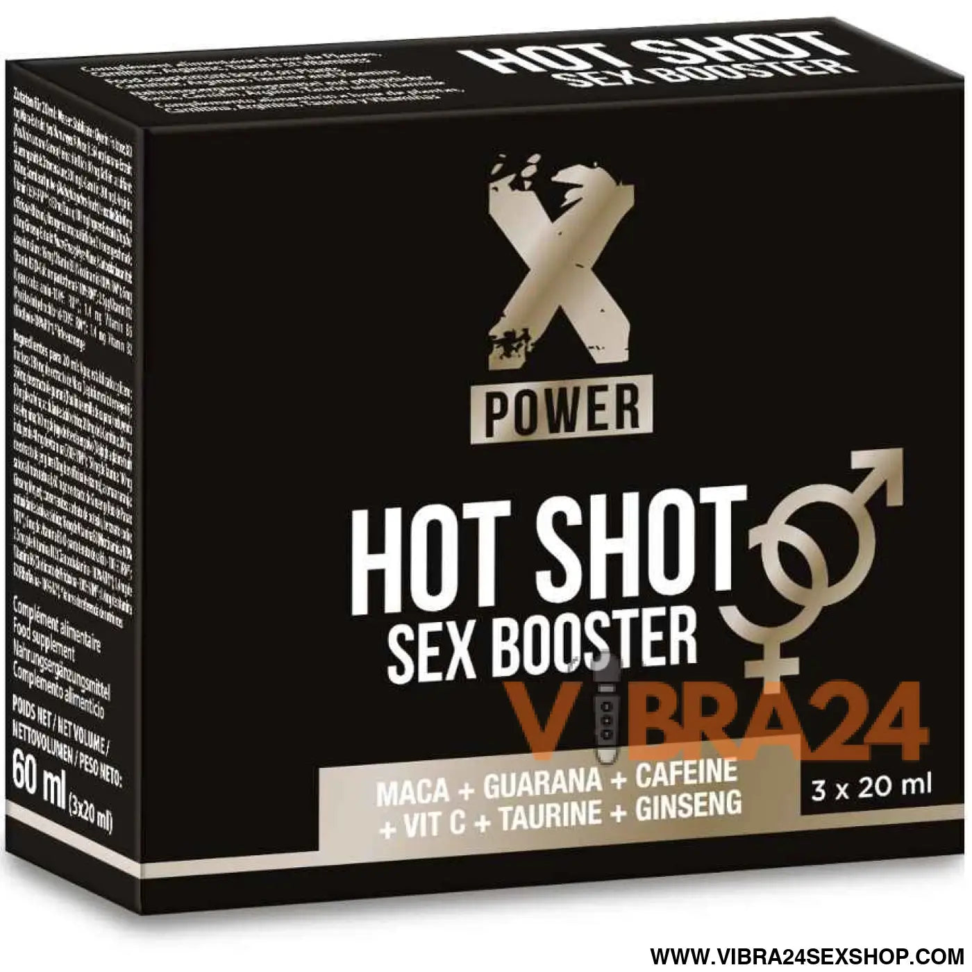X POWER - HOT SHOT SEX BOOSTER AUMENTA LIBIDO 3 20 ML