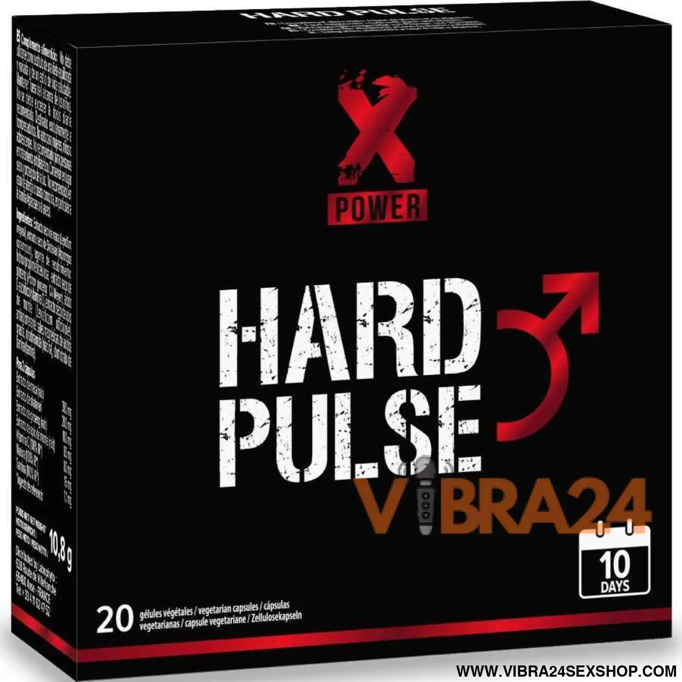 XPOWER - TRATAMENTO EXPRESSO HARD PULSE: EREÇÃO E RESISTÊNCIA POR 10 DIAS - 20 CÁPSULAS