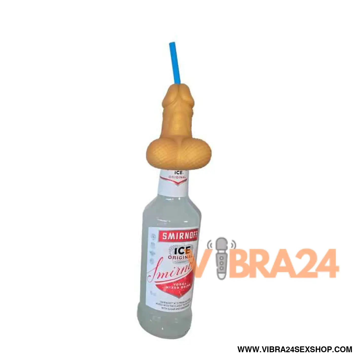 XXL Penis-Shaped Straw for 360 ml Bottle Gold Edition